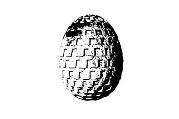 Vector Detailed footprint with textured sole .