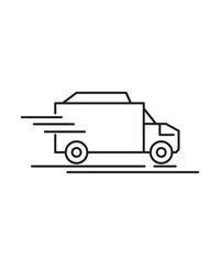 speed delivery icon, vector best line icon.