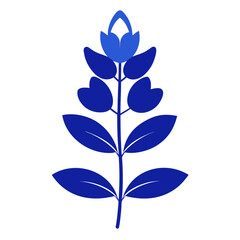 Fototapeta premium blue flower vector
