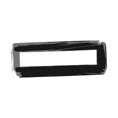 Fototapeta premium Hand-drawn black rectangular frames. PNG