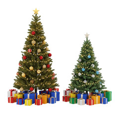 christmas tree with gifts