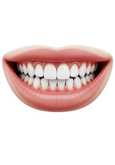 Radiant smile with flawless teeth, showcasing perfect oral hygiene and beauty