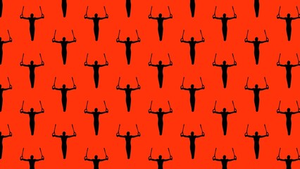 
Vector gymnastics pattern design