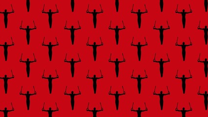 Vector gymnastics pattern design
