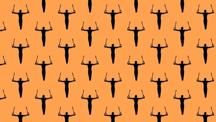 Vector gymnastics pattern design