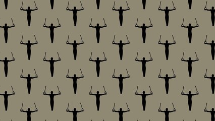 Vector gymnastics pattern design