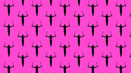 Vector gymnastics pattern design