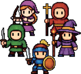 RPG Party Battle Formation Examples