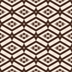 Vintage geometric repeating seamless pattern design for wallpaper, fabric, or textile