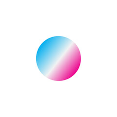 Blurred colored shape. Mesh fluid pink liquid abstract element. Soft light holographic blob. Neon blend vibrant multicolor figure