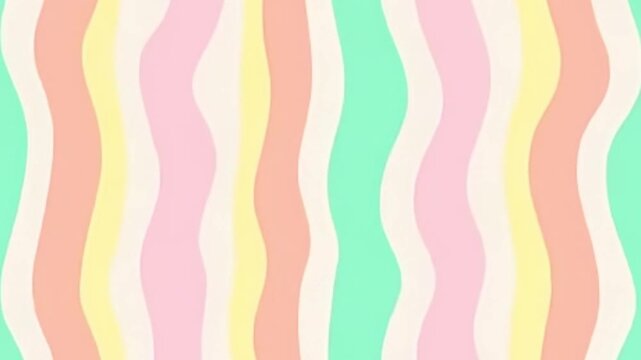 retro wavy stripes background, pastel stripes seamless loop, bubblegum pastel animation, 4K abstract retro background, vertical retro lines loop, 70s style animated background, pop pastel color patter