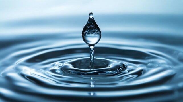 Exploring fluid dynamics measuring horizontal teardrop water drops in nature photography