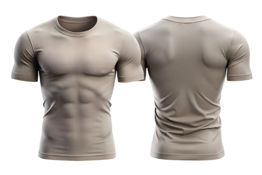 Showcase your physique with this sleek, form-fitting athletic t-shirt, perfect for active lifestyles and training.