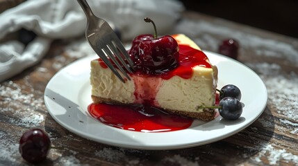 chocolate cake with cherry