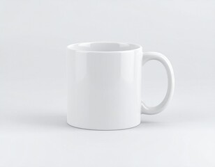 Fototapeta premium Empty White Cup Template for Sublimation or Print Design