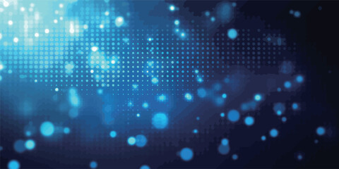 Naklejka premium A blue background with many small dots. The dots are blue and they are scattered all over the background