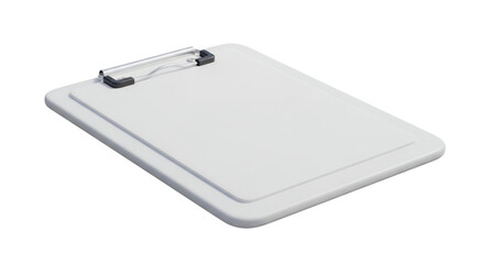 A pristine, modern clipboard isolated on a white background displays simplicity and order ideal for professional presentations and design mockups