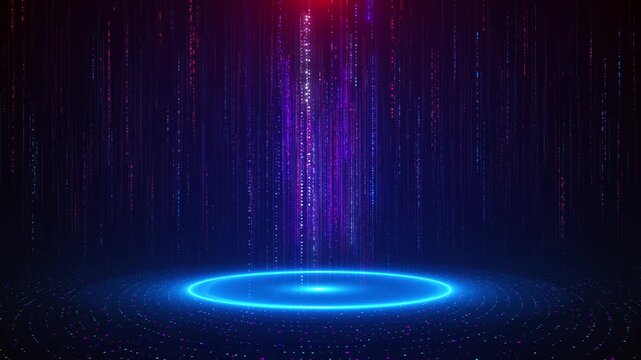 Futuristic light blue stripe blue stage spotlight lines glitter texture for award ceremony design. Realistic 3d abstract premium elegant glamour background template for anniversary winner rewarding.
