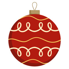 Cute Cartoon Red Christmas Tree Ball Decoration Ornament
