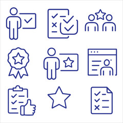 Feedback and Survey Vector Line Icons | Editable Stroke Pack