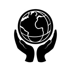 Hands Holding the Planet Earth Symbolizing Global Care and Environmental Protection