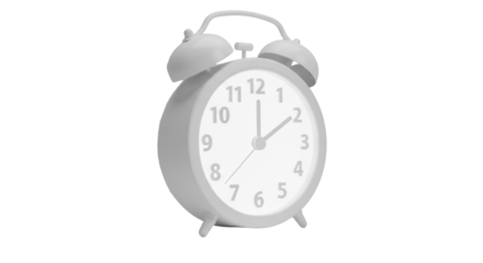 Monochrome Morning: A Still Life of a Classic Alarm Clock on a Minimalist Background offering a feeling of serenity and calm as it captures the