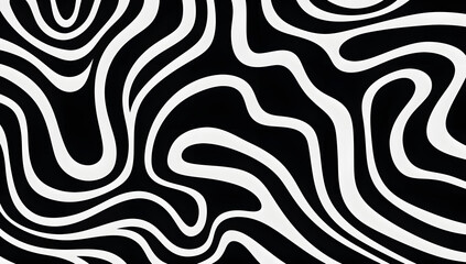 Fototapeta premium Seamless Zebra Smooth Stripes Background Pattern