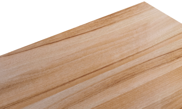 Top view of isolated wooden table corner PNG transparent.