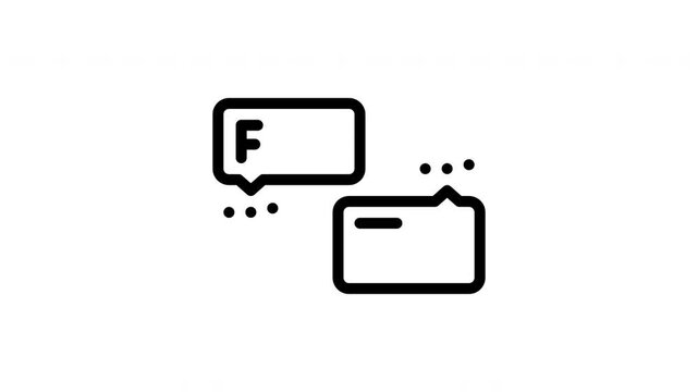 faq minimalist stroke animation