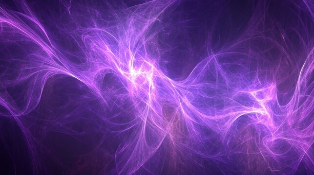 Abstract swirling purple energy - Powered by Adobe