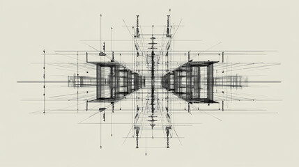 Precise framework of mirrored lines and equidistant forms