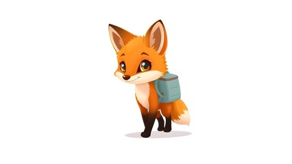 Obraz premium Little Fox Explorer