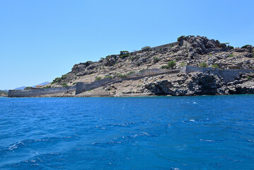 Festung auf Insel Spinalonga in Griechenland