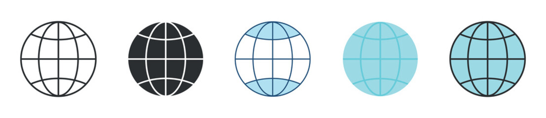 Internet Icon Set Multiple Style Collection