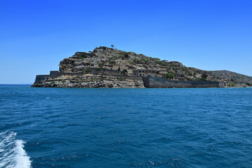 Obraz premium Festung auf Insel Spinalonga in Griechenland