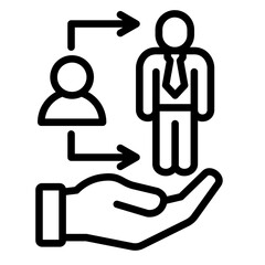 Entry-Level Role  Icon Element For Design
