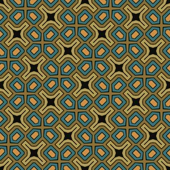 Seamless abstract geometric pattern, a retro vintage ornamental design perfect for wallpaper and decoration