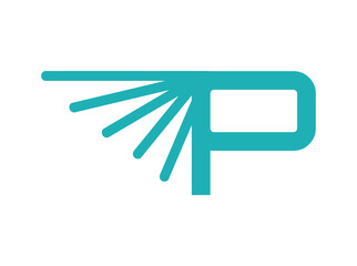 Abstract consulting logo with interconnected lines forming a dynamic network symbol, representing collaboration, innovation, and strategic thinking. Perfect for tech-focused business advisors p