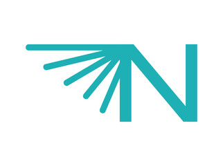 Abstract consulting logo with interconnected lines forming a dynamic network symbol, representing collaboration, innovation, and strategic thinking. Perfect for tech-focused business advisors n