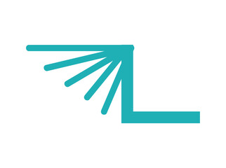 Abstract consulting logo with interconnected lines forming a dynamic network symbol, representing collaboration, innovation, and strategic thinking. Perfect for tech-focused business advisors l