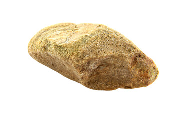 1 stone isolated on white background.