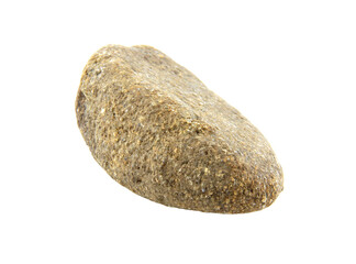 1 stone isolated on white background.