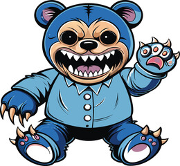 Cool panda for streetwear design