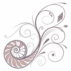 abstract floral design