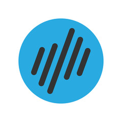 Voice music logo icon design