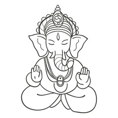 hand drawn ganesh vector,
ganesha sketch vector,
ganapati line art illustration,
doodle ganesh svg,
