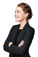 Obraz premium PNG Formal business women woman background portrait.