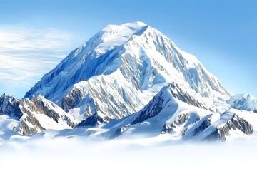 Obraz premium Denali: North America's Tallest Mountain