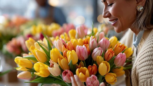 Flower arrangement workshop local florist studio visual art cozy indoor setting close-up view creative inspiration for floral design