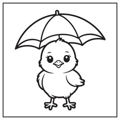 Rainy Day Coloring Pages | Cute and Easy Rain Scenes for Kids and Adults

